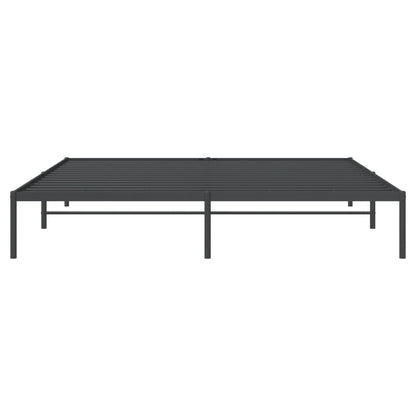 Bedframe Metaal Zwart 180 x 200 cm zonder hoofdbord