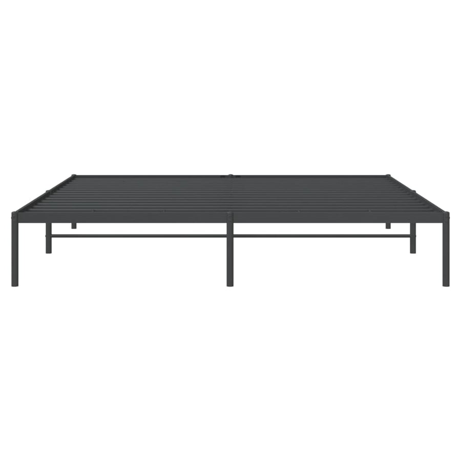 Bedframe Metaal Zwart 180 x 200 cm zonder hoofdbord