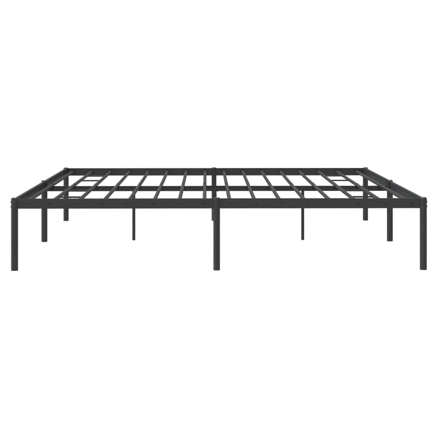 Bedframe Metaal Zwart 180 x 200 cm zonder hoofdbord
