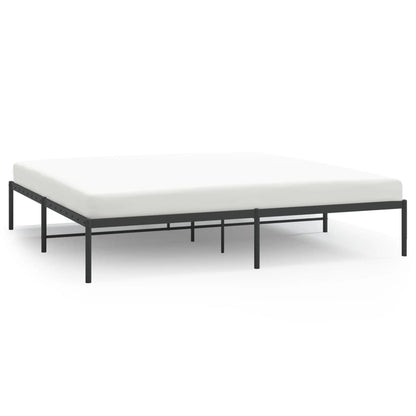 Bedframe metaal zwart 183x213 cm 183 x 213 cm Zwart