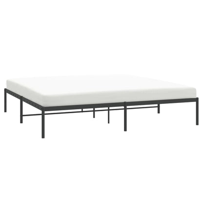 Bedframe metaal zwart 183x213 cm 183 x 213 cm Zwart