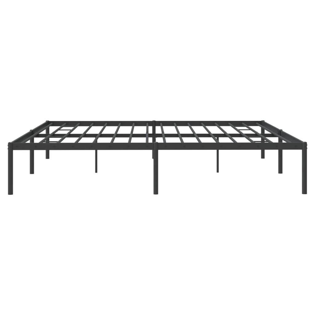 Bedframe metaal zwart 183x213 cm 183 x 213 cm Zwart