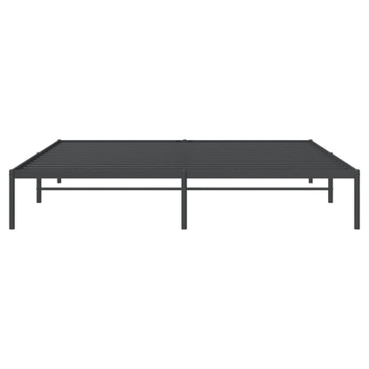 Bedframe metaal zwart 193x203 cm 193 x 203 cm Zwart