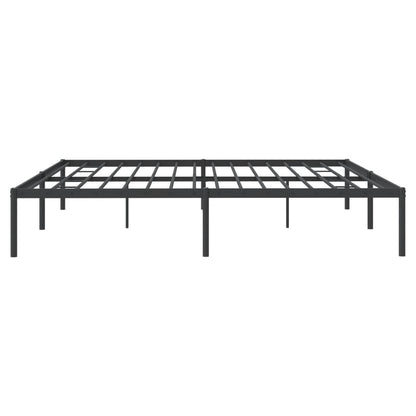 Bedframe metaal zwart 193x203 cm 193 x 203 cm Zwart