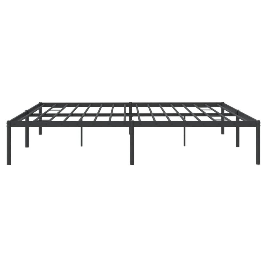 Bedframe metaal zwart 193x203 cm 193 x 203 cm Zwart