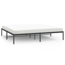 Bedframe metaal zwart 200x200 cm 200 x 200 cm Zwart