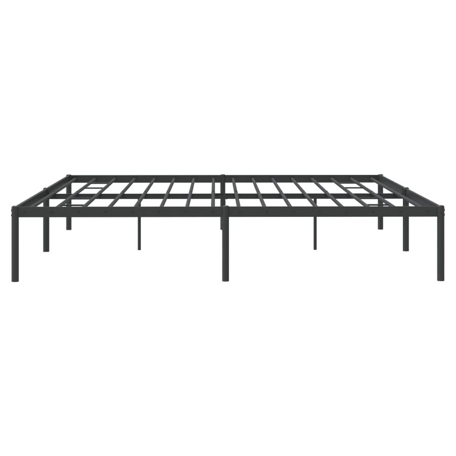 Bedframe metaal zwart 200x200 cm 200 x 200 cm Zwart
