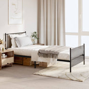 Bedframe metaal zwart 100x200 cm