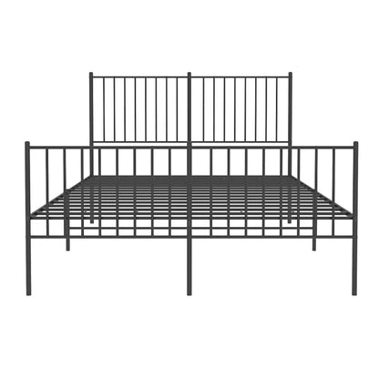 Bedframe Met Hoofd- En Voeteneinde Metaal 135 x 190 cm