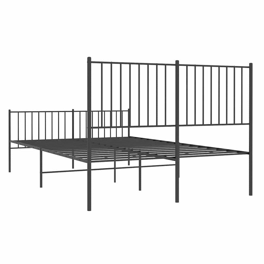 Bedframe Met Hoofd- En Voeteneinde Metaal 135 x 190 cm