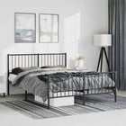 Bedframe metaal 135x190 cm met hoofd- en voeteneinde