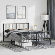 Bedframe metaal 135x190 cm met hoofd- en voeteneinde