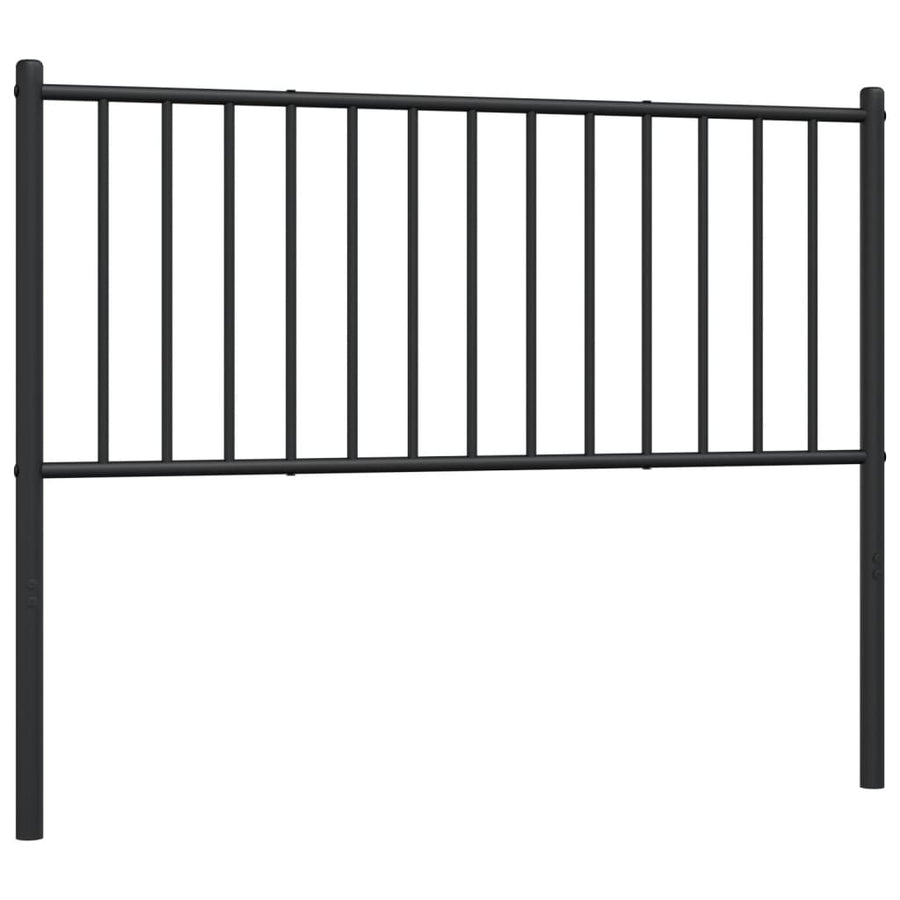 Hoofdbord Metaal Zwart 75 Cm