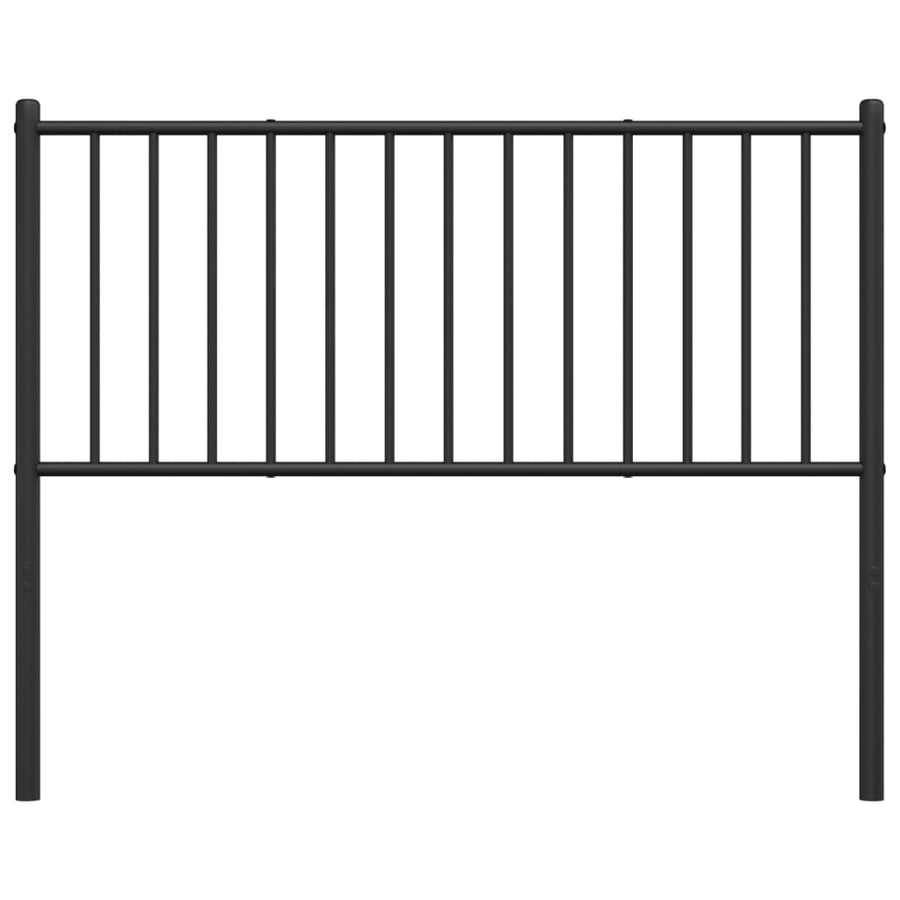 Hoofdbord Metaal Zwart 75 Cm