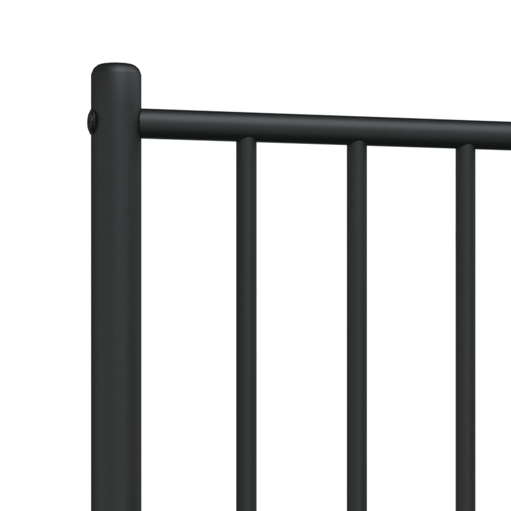 Hoofdbord Metaal Zwart 75 Cm