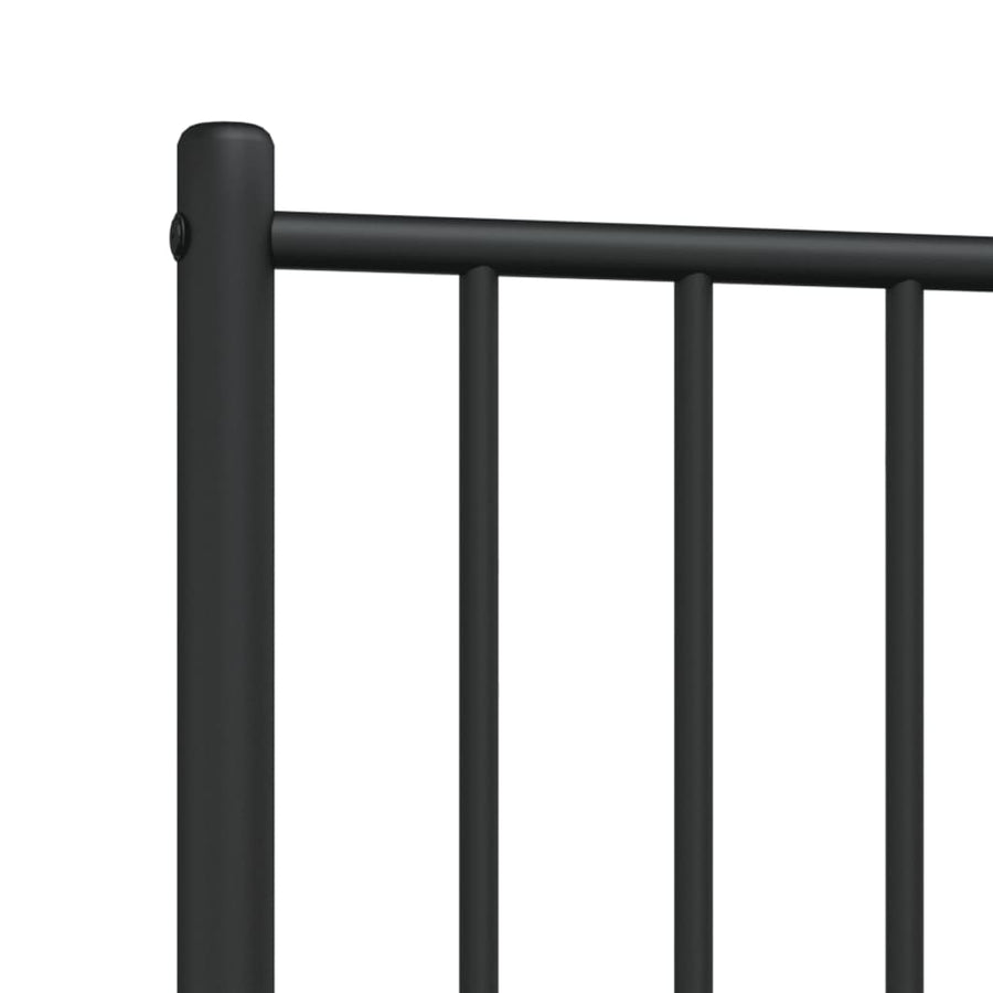 Hoofdbord Metaal Zwart 75 Cm