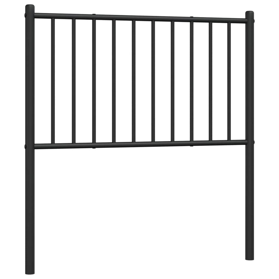 Hoofdbord Metaal Zwart 100 Cm