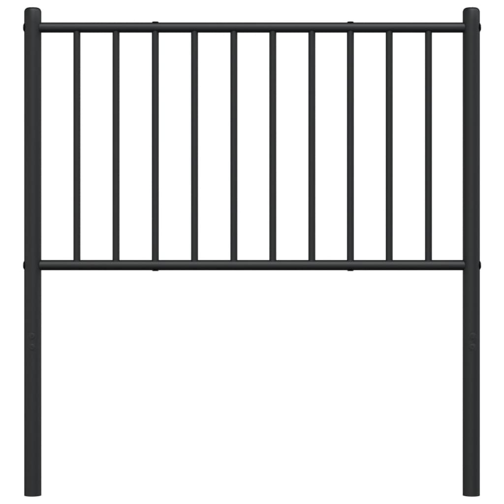 Hoofdbord Metaal Zwart 100 Cm