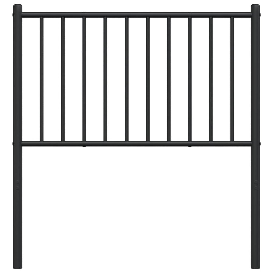 Hoofdbord Metaal Zwart 100 Cm