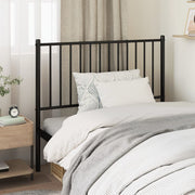 Replacement headboard metal black 100 cm