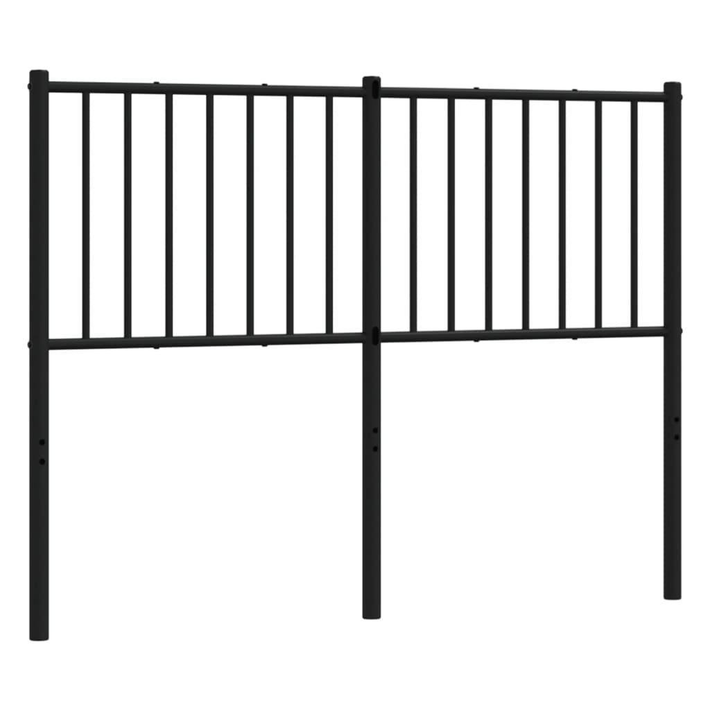 Hoofdbord Metaal Zwart 120 Cm