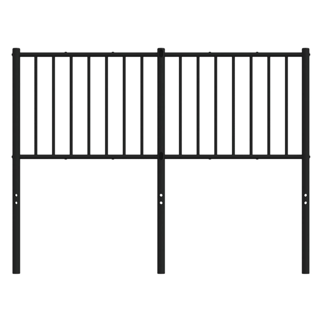 Hoofdbord Metaal Zwart 120 Cm