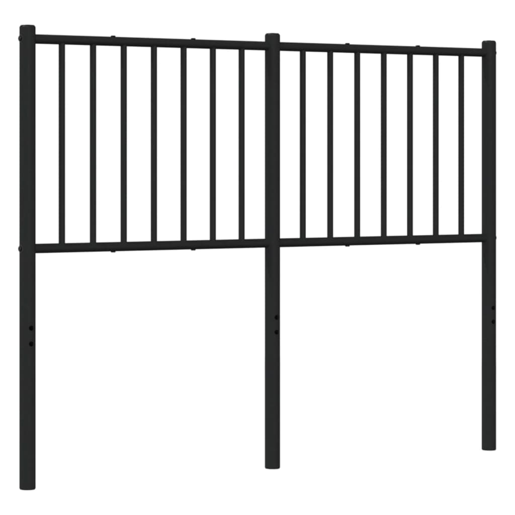 Hoofdbord Metaal Zwart 120 Cm