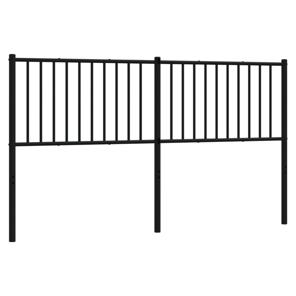 Hoofdbord Metaal Zwart 160 Cm