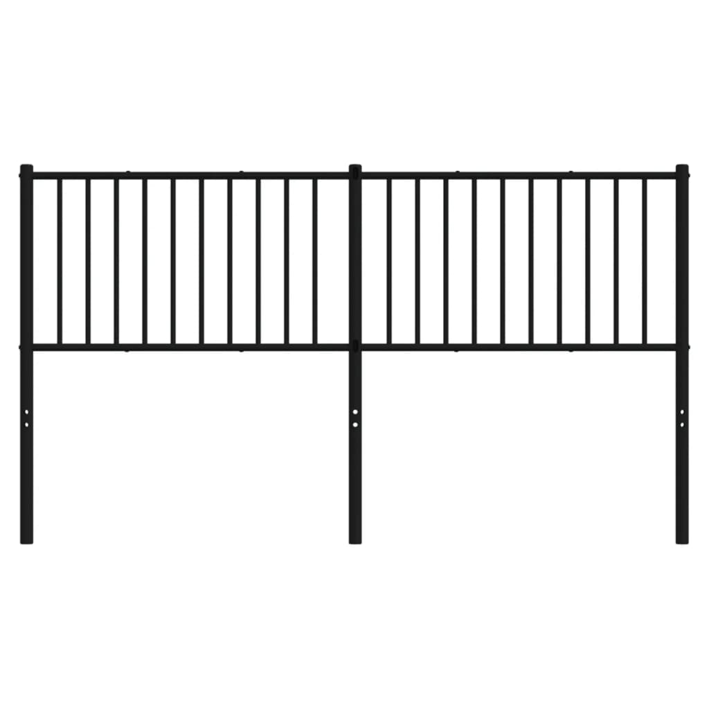 Hoofdbord Metaal Zwart 160 Cm