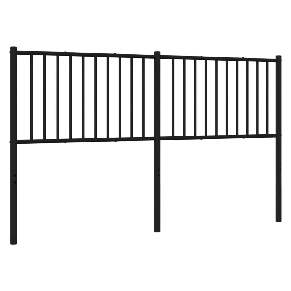 Hoofdbord Metaal Zwart 160 Cm