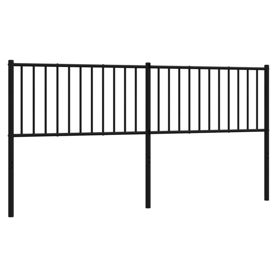Hoofdbord 180 Cm Metaal Zwart