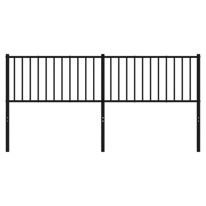 Hoofdbord 180 Cm Metaal Zwart