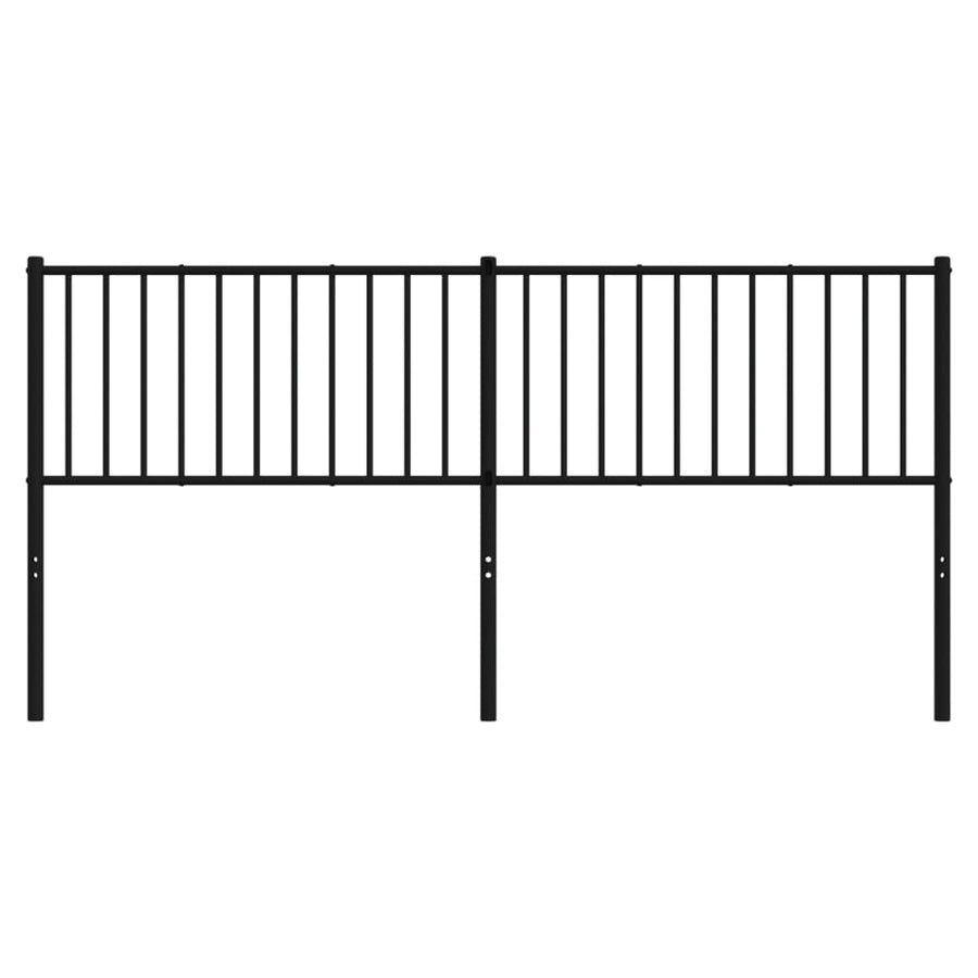 Hoofdbord 180 Cm Metaal Zwart