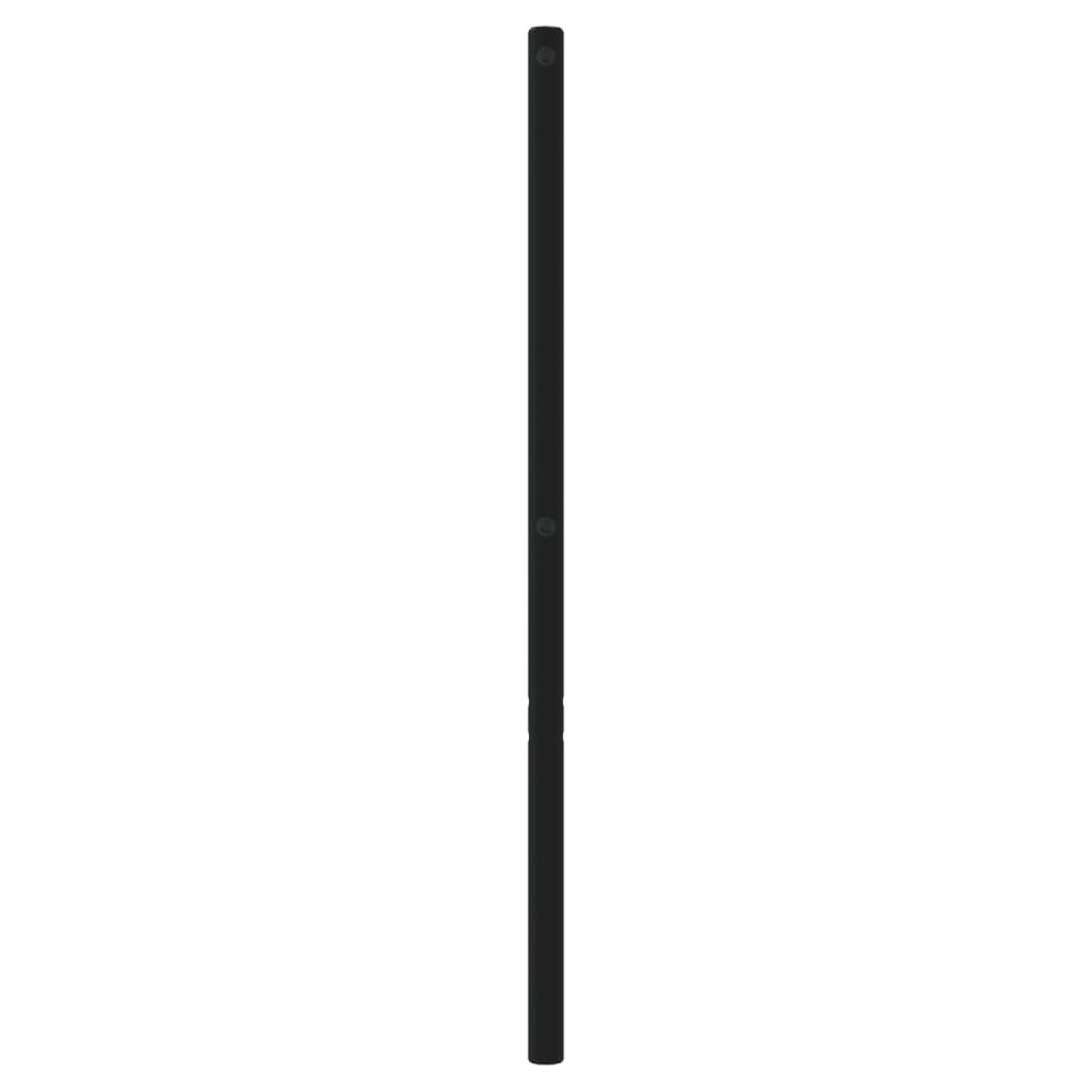 Hoofdbord 180 Cm Metaal Zwart