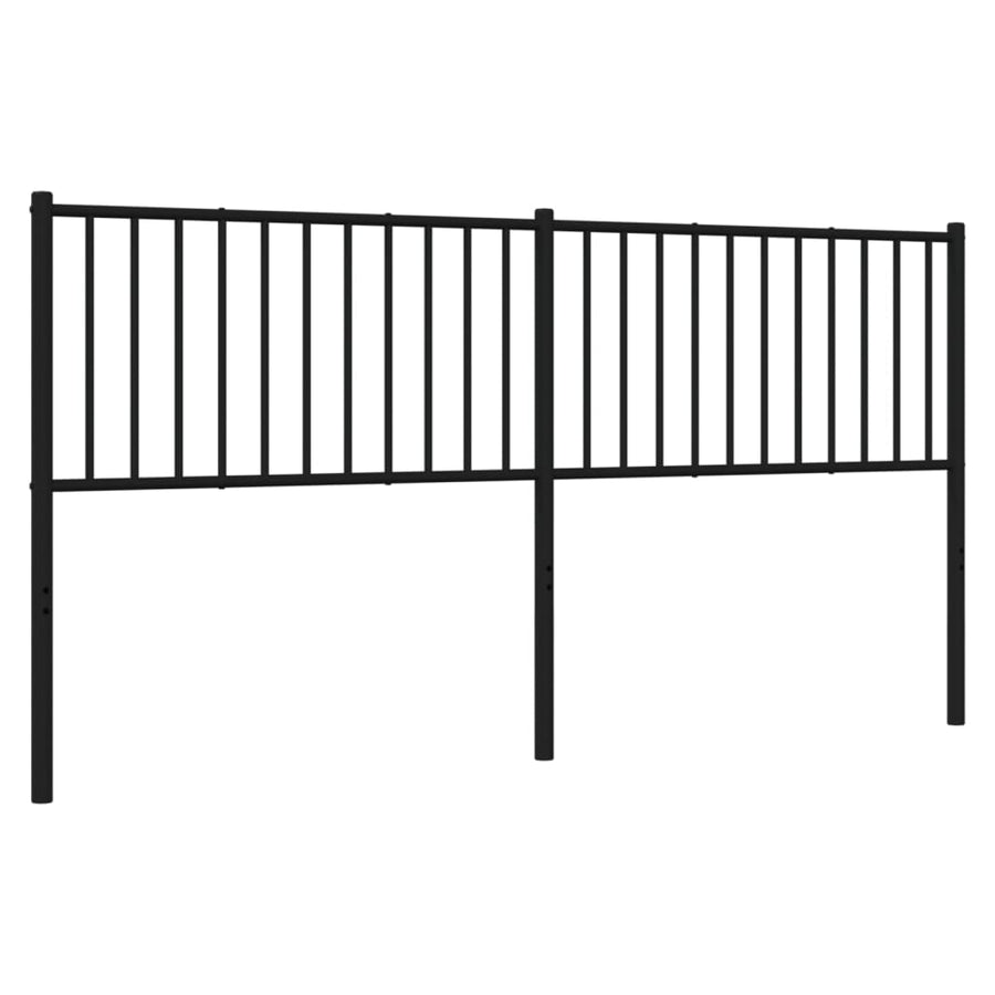 Hoofdbord 180 Cm Metaal Zwart