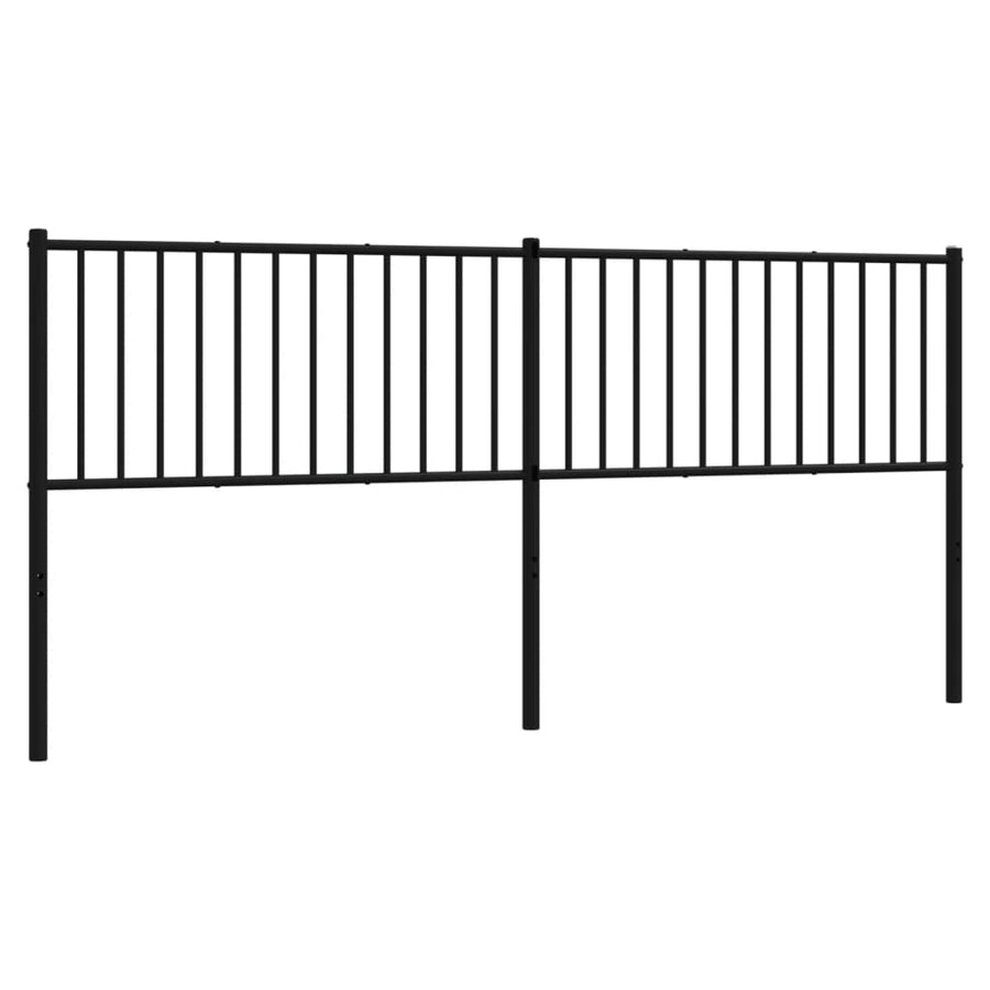 Hoofdbord Metaal Zwart 193 Cm