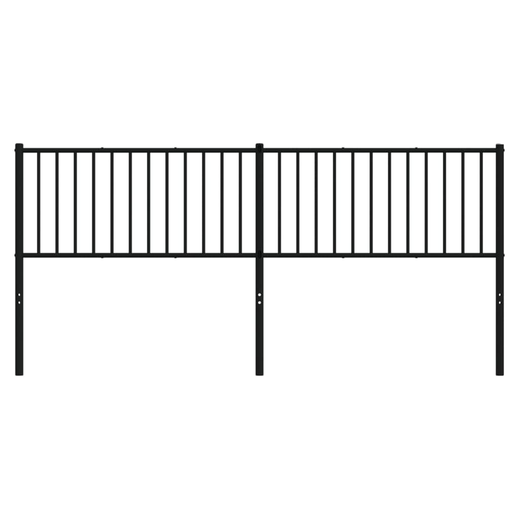 Hoofdbord Metaal Zwart 193 Cm