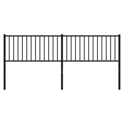 Hoofdbord Metaal Zwart 193 Cm
