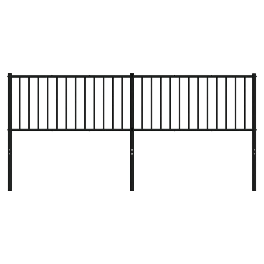Hoofdbord Metaal Zwart 193 Cm