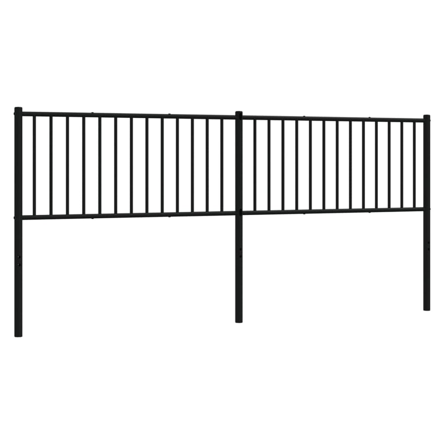 Hoofdbord Metaal Zwart 200 Cm