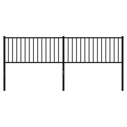 Hoofdbord Metaal Zwart 200 Cm