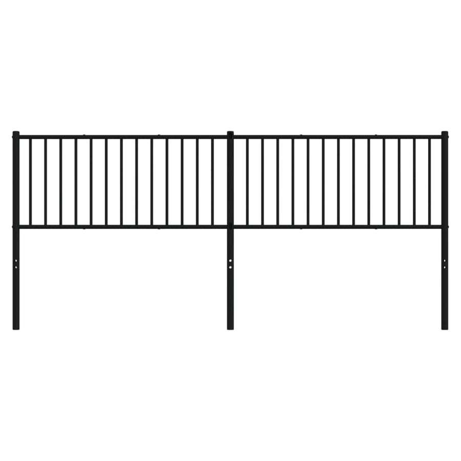 Hoofdbord Metaal Zwart 200 Cm