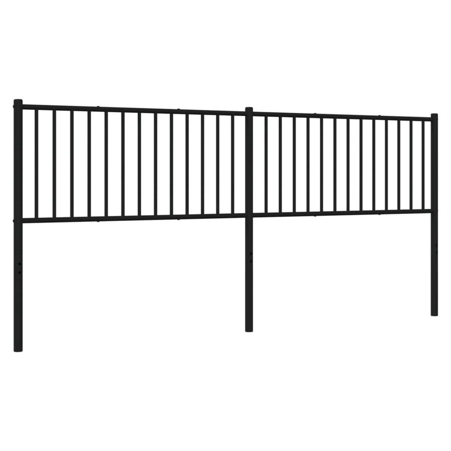 Hoofdbord Metaal Zwart 200 Cm