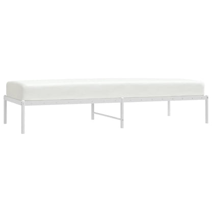 Bedframe Metaal Wit 80 x 200 cm zonder hoofdbord