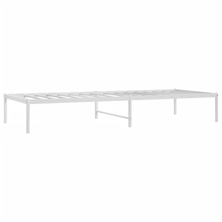 Bedframe Metaal Wit 80 x 200 cm zonder hoofdbord