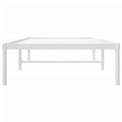 Bedframe Metaal Wit 80 x 200 cm zonder hoofdbord