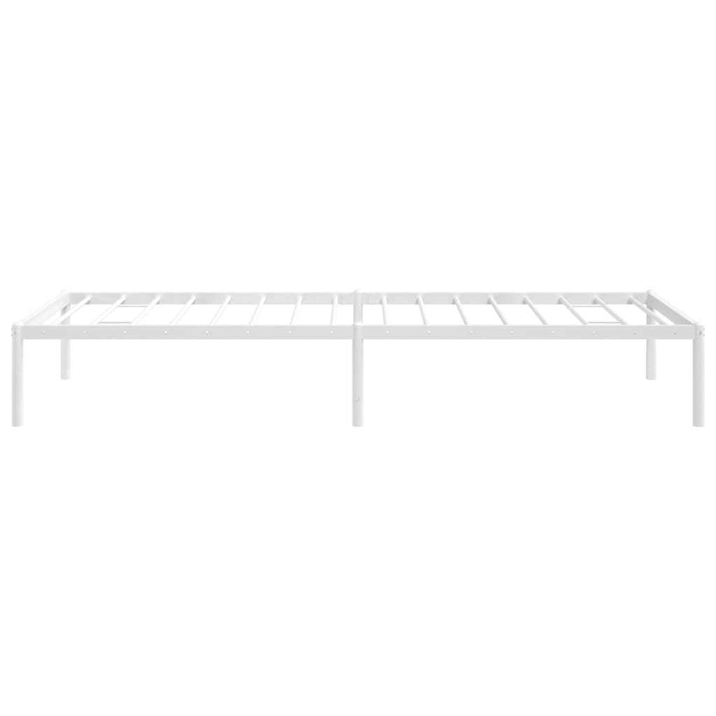 Bedframe Metaal Wit 80 x 200 cm zonder hoofdbord