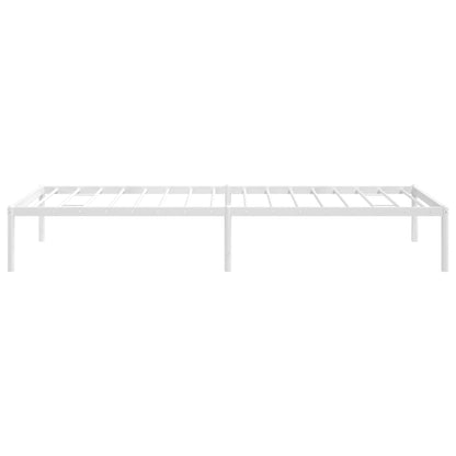 Bedframe Metaal Wit 80 x 200 cm zonder hoofdbord