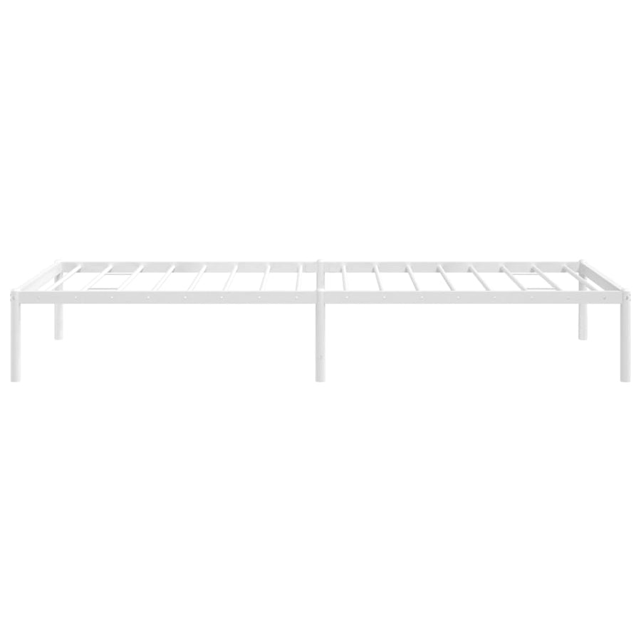 Bedframe Metaal Wit 80 x 200 cm zonder hoofdbord