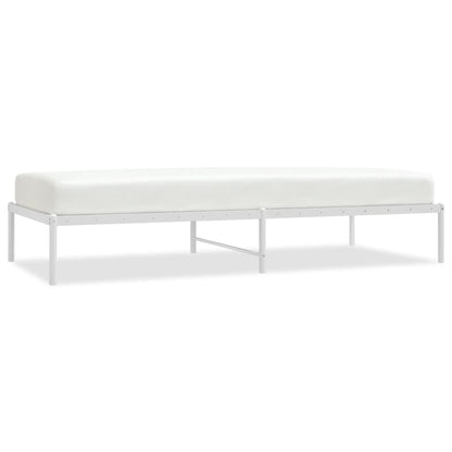 Bedframe Metaal Wit 90 x 200 cm zonder hoofdbord